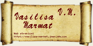 Vasilisa Marmat vizit kartica